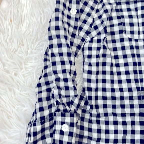 St. John’s Bay Long Sleeve Black and White Buffalo plaid Shirt - Picture 5 of 8